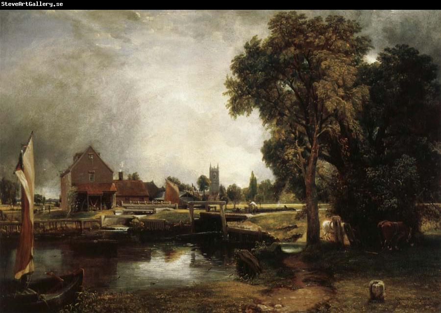 John Constable Dedham Lock and Mill